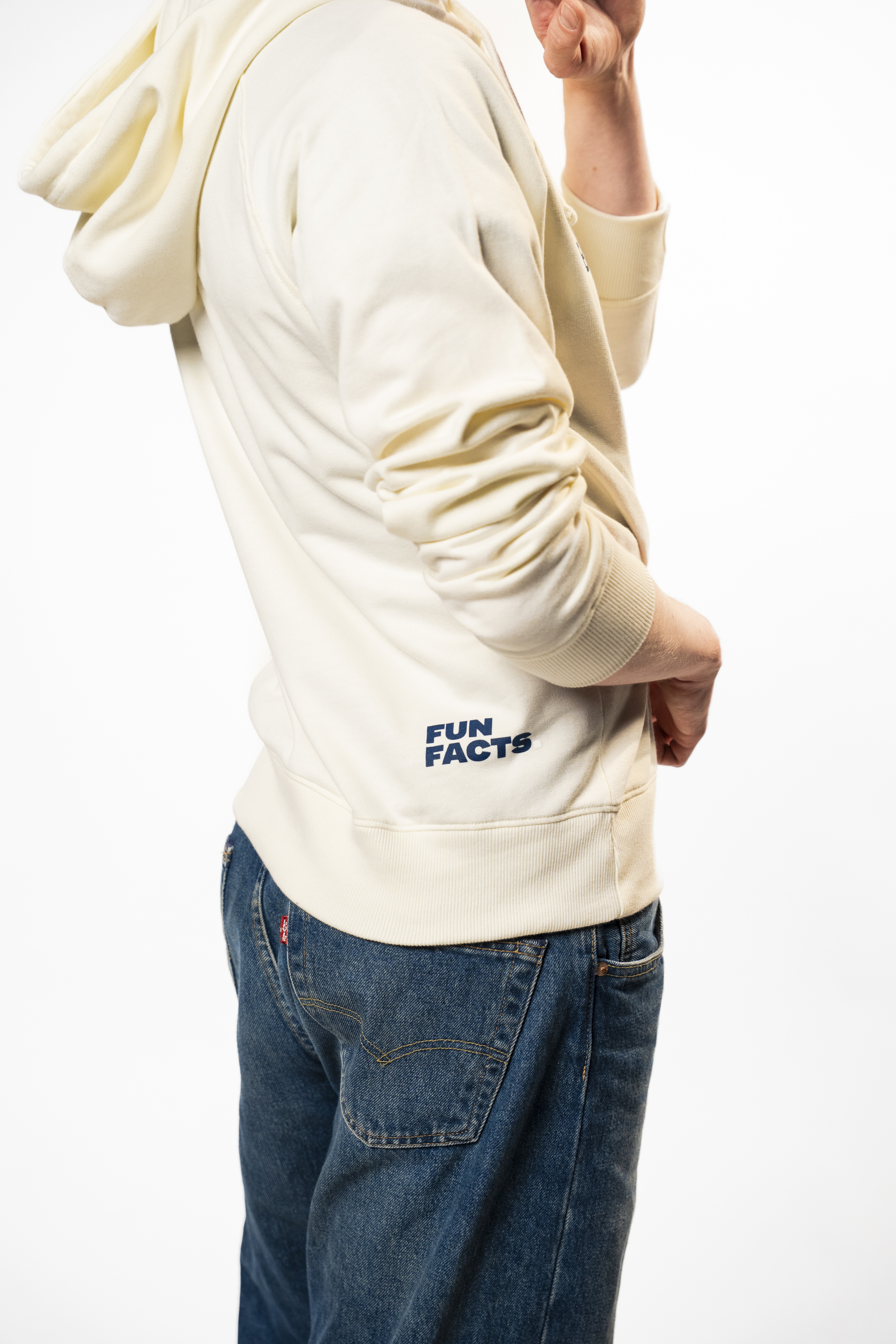 Hoodie "Bandenmitglied" natural (hellbeige)