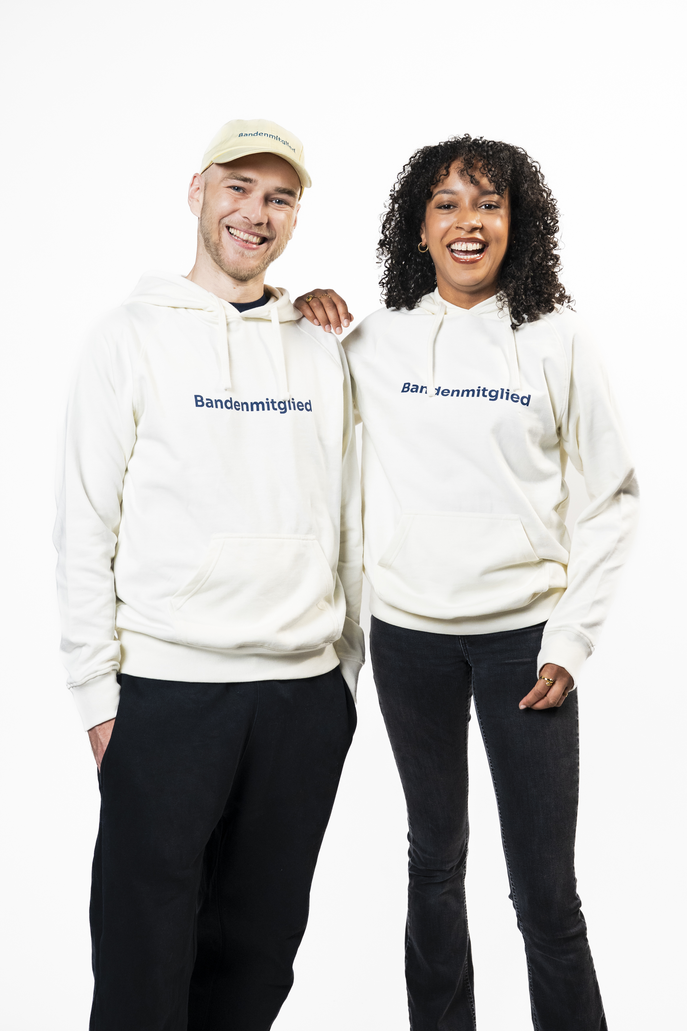 Hoodie "Bandenmitglied" natural (hellbeige)