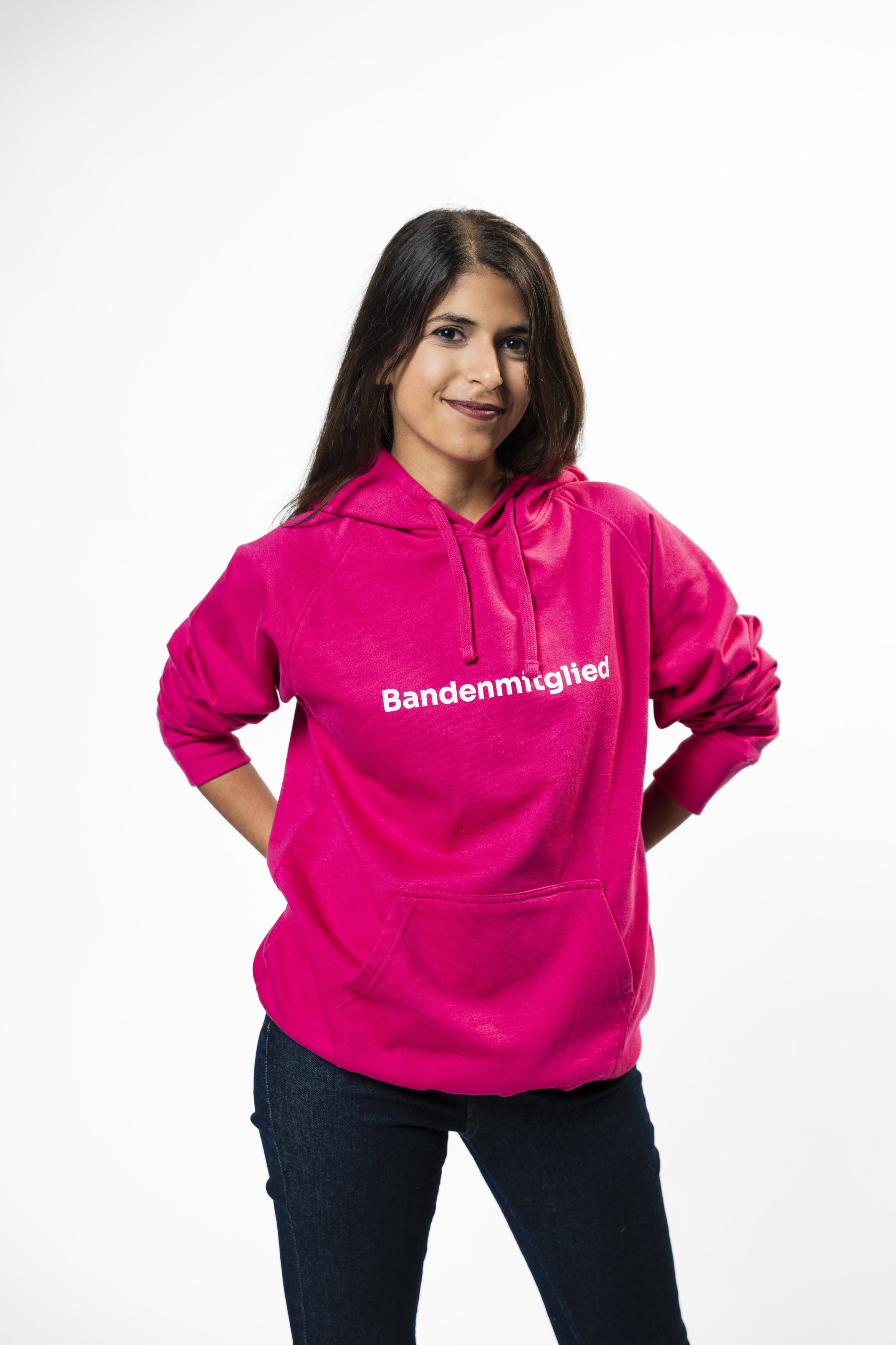Hoodie "Bandenmitglied" pink
