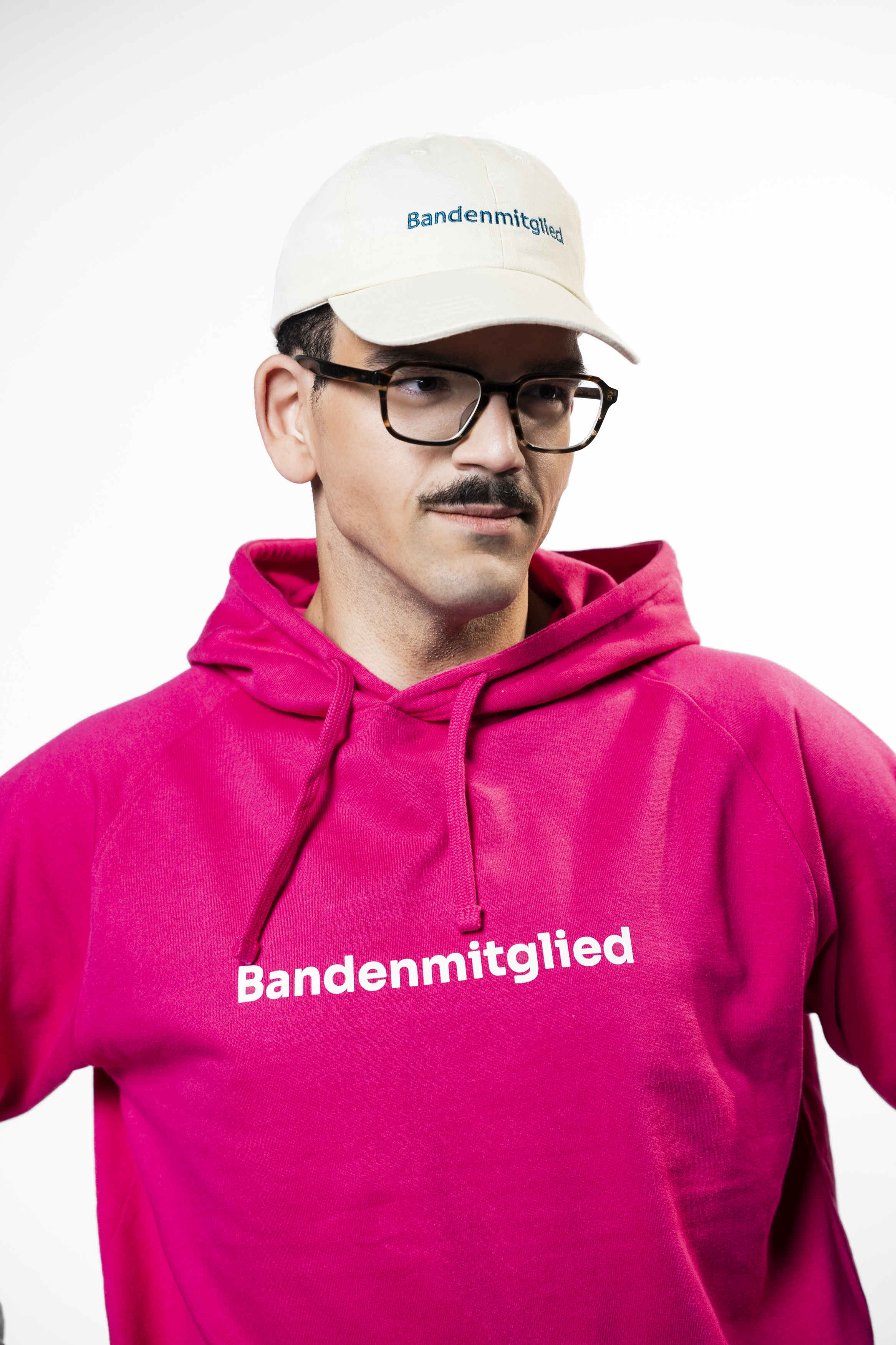 Hoodie "Bandenmitglied" pink