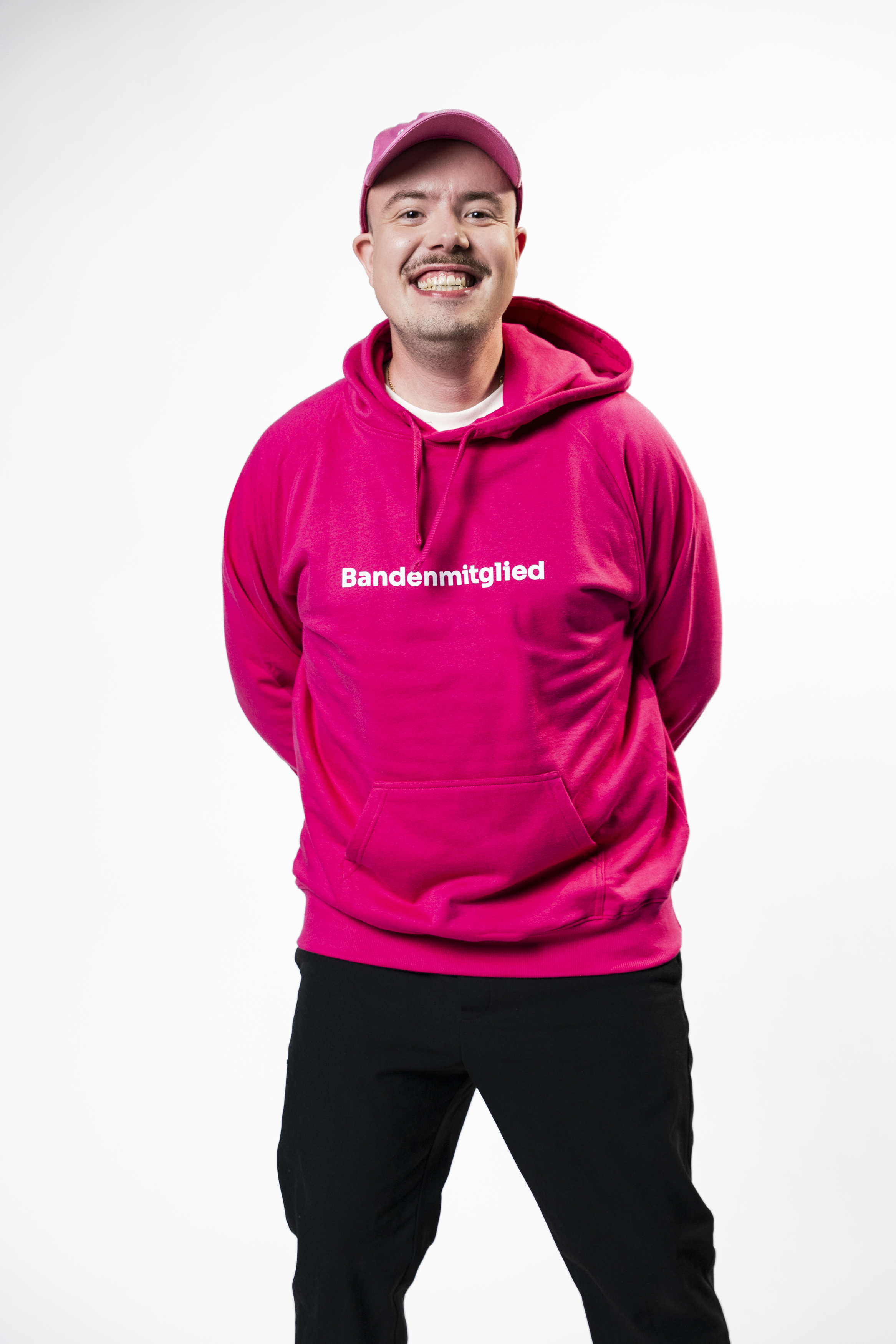 Hoodie "Bandenmitglied" pink
