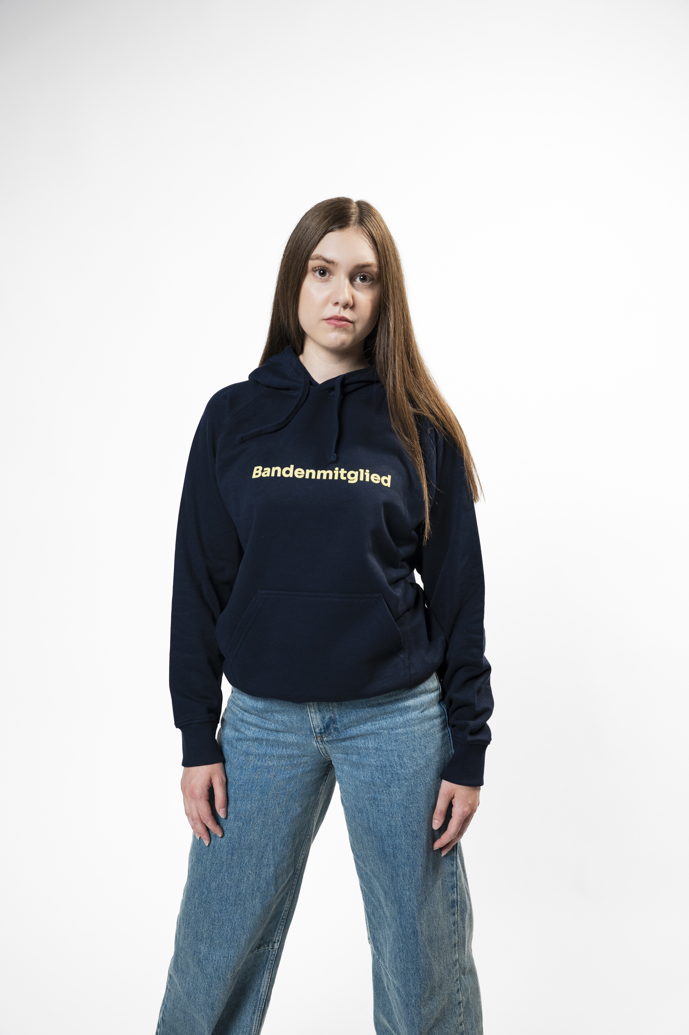 Hoodie "Bandenmitglied" navy
