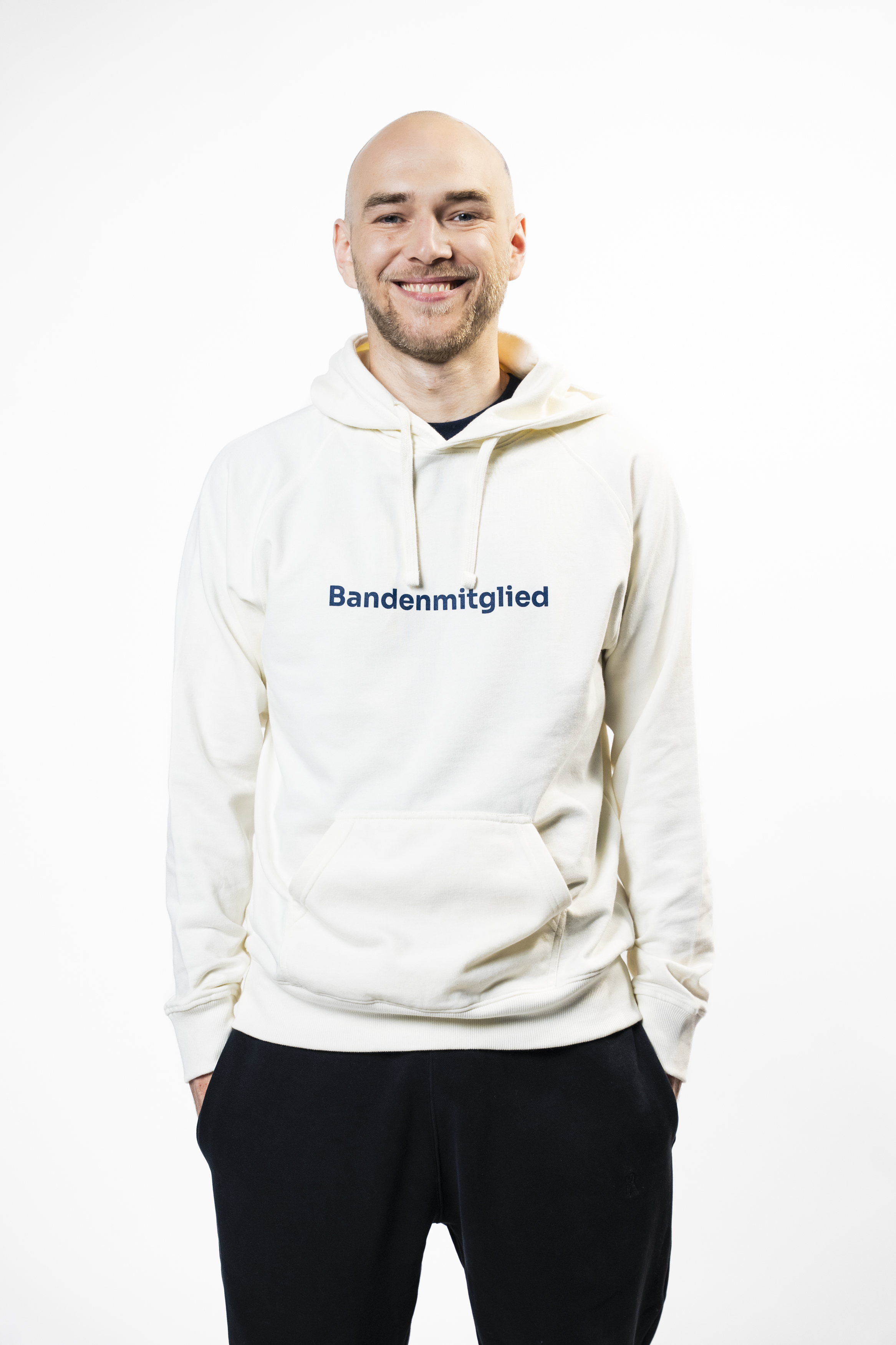 Hoodie "Bandenmitglied" natural (hellbeige)