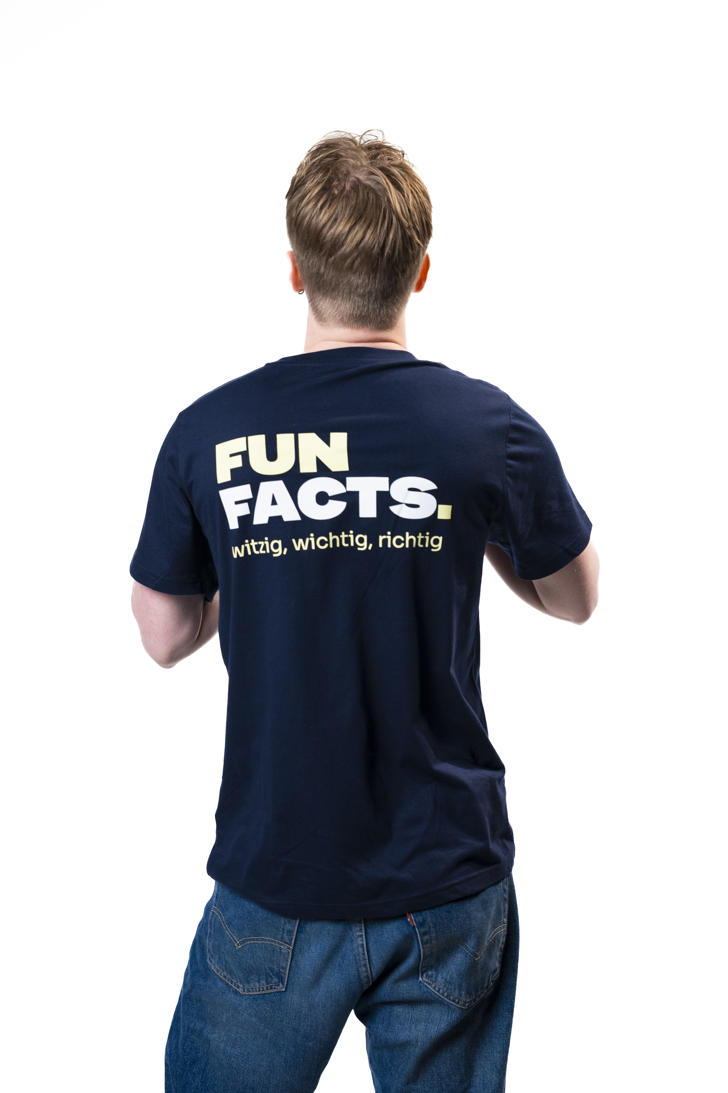 T-Shirt "Fun Facts" navy